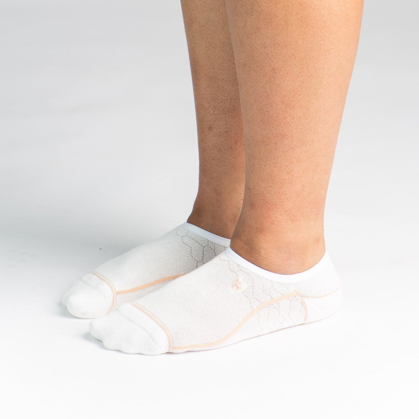 Bamboo Socks | No Fuss No-Show | Star White