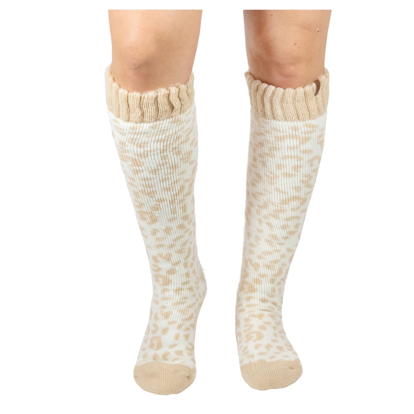 Cheetah Sand - Boot Socks Tall