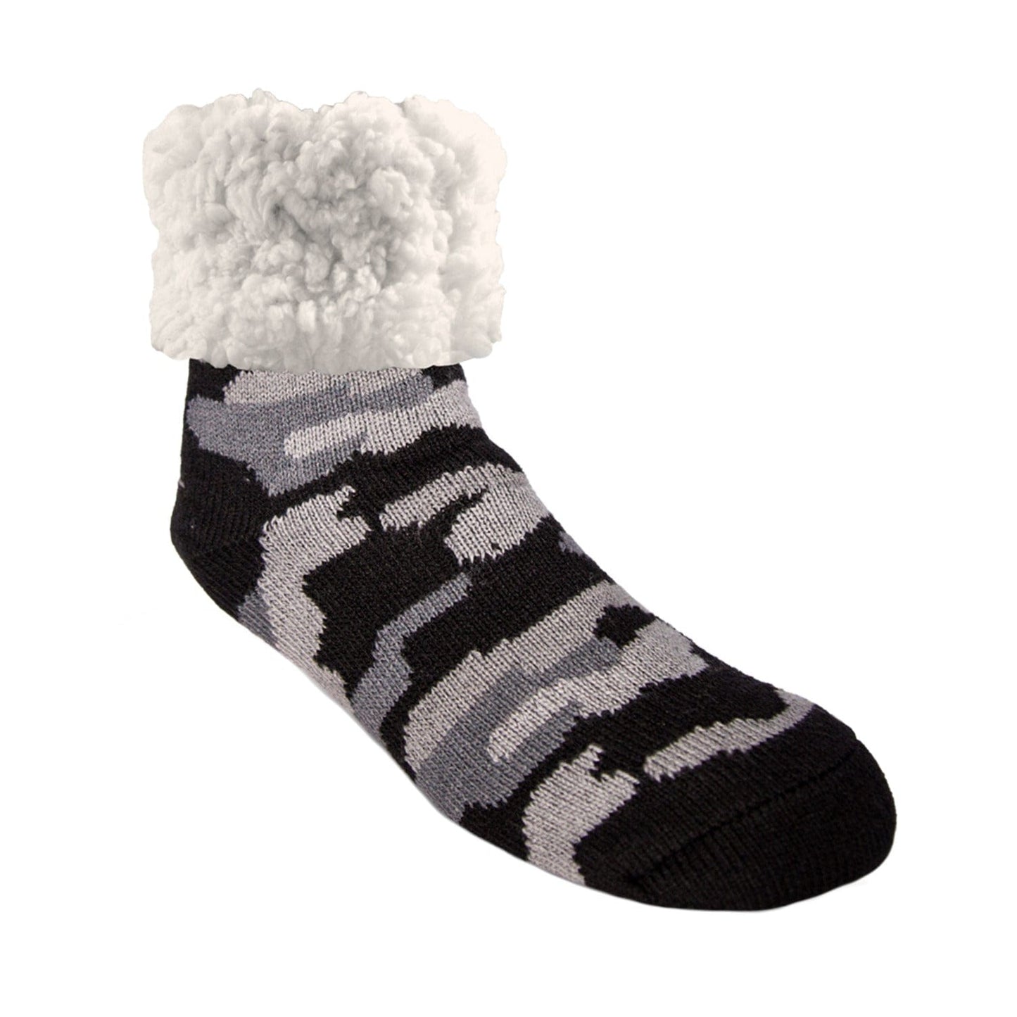 Camo Grey - Recycled Slipper Socks