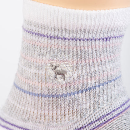 Cushioned Socks | Comfy Quarter Crew | Seaside Grey