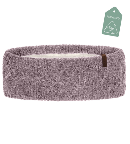 Recycled Headband - Chenille Knit Elderberry