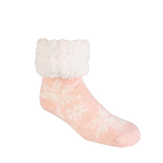 Snowflake Pink Dogwood - Classic Slipper Sock