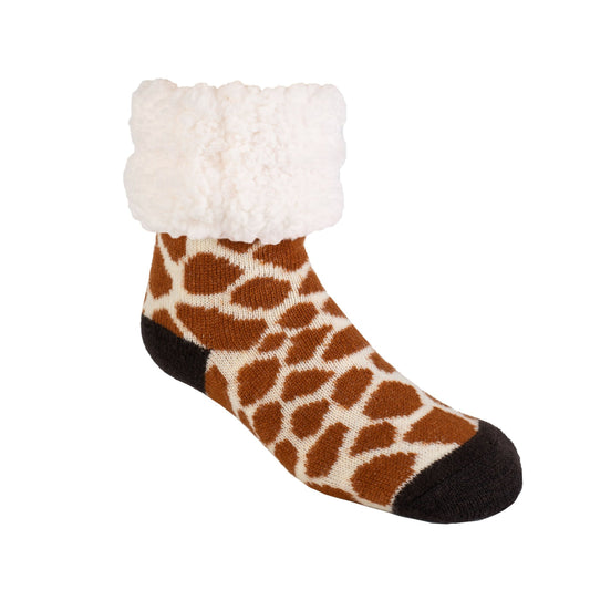 Giraffe Brown - Classic Slipper Sock